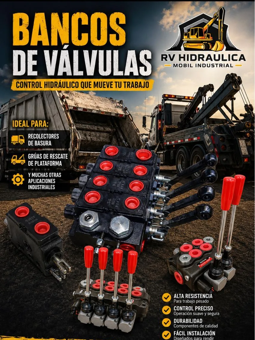 Bancos de válvulas para control hidráulico